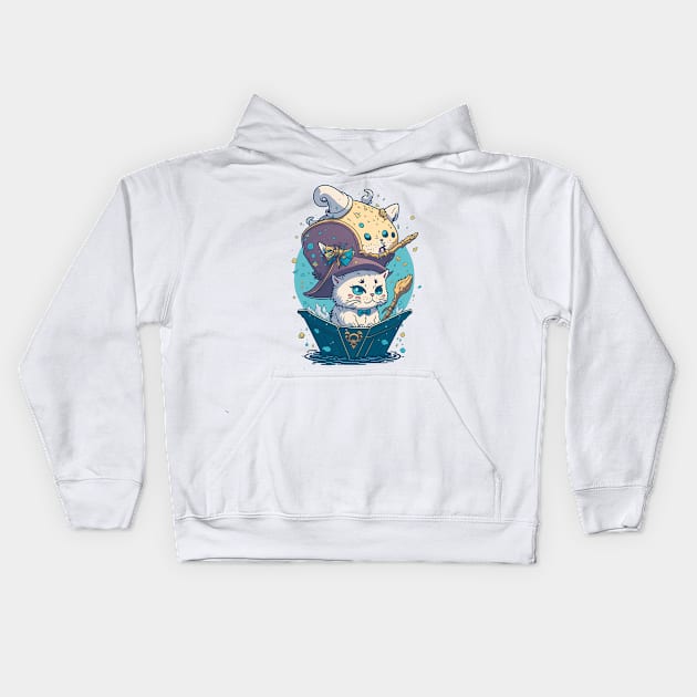 Captain Catbeard - Sailing the Seven Seas Kids Hoodie by ZeePixels